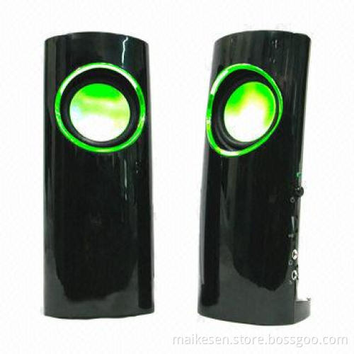 USB Speaker, Various Firefly Colors are Available with High Level Rubber and High-glass Face Finish